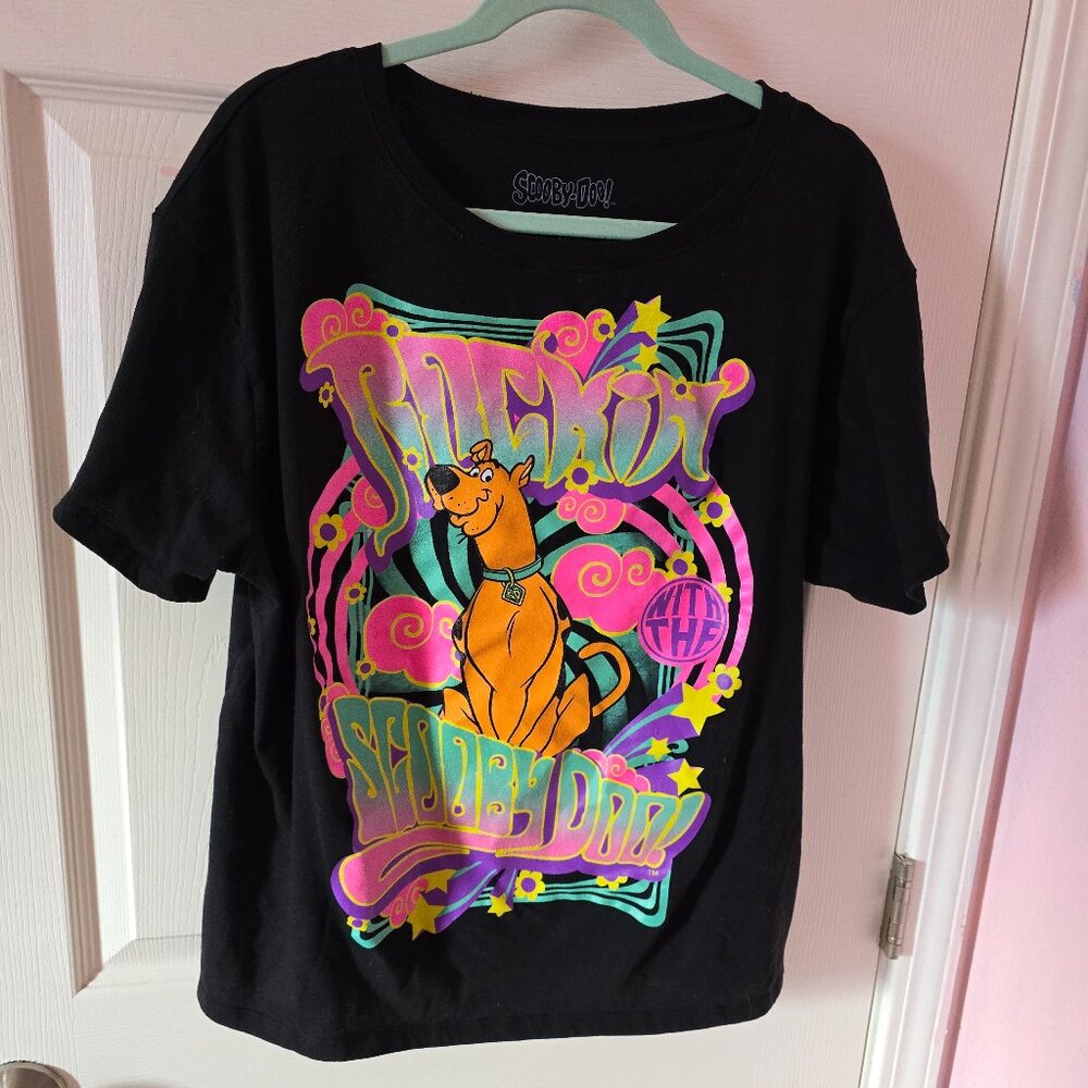 Scooby-Doo Black Multi-Color T-Shirt XXL